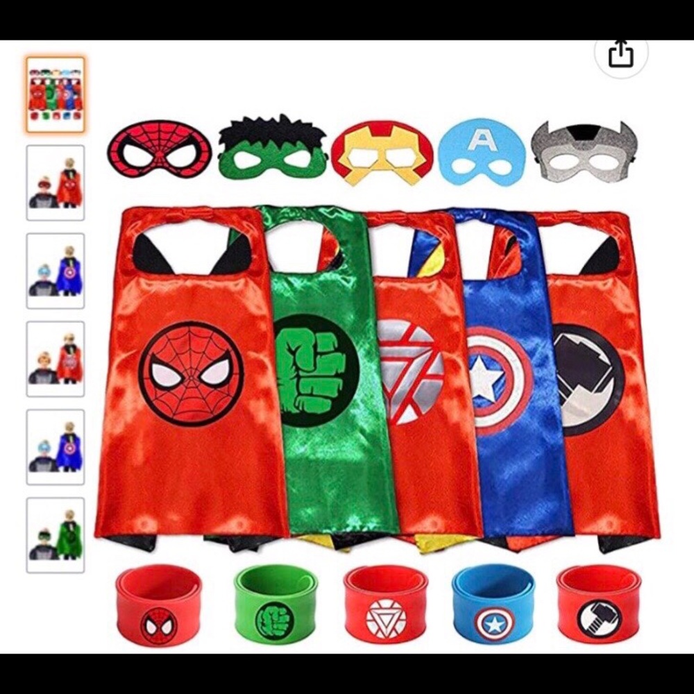 Kids superhero cape set - brand New